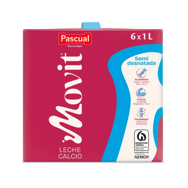 PASCUAL Movit Leche semidesnatada 1L