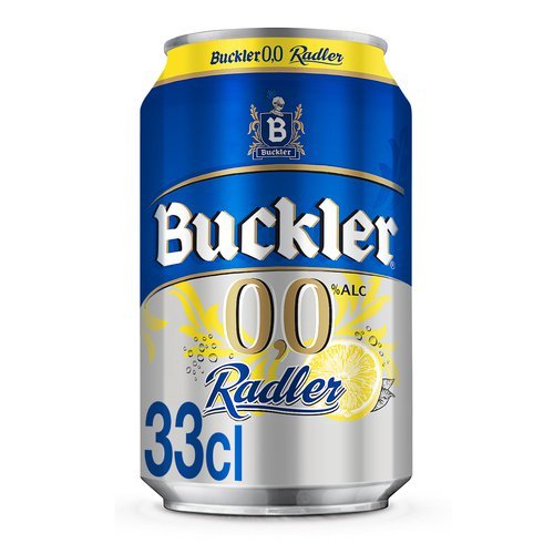 Cerveza buckler 0.0 limon lata 33cl