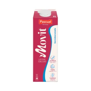 PASCUAL Movit Leche semidesnatada de vaca, con calcio y con alto contenido en vitamina D 1 l. PASCUAL Movit Leche semidesnatada 1L