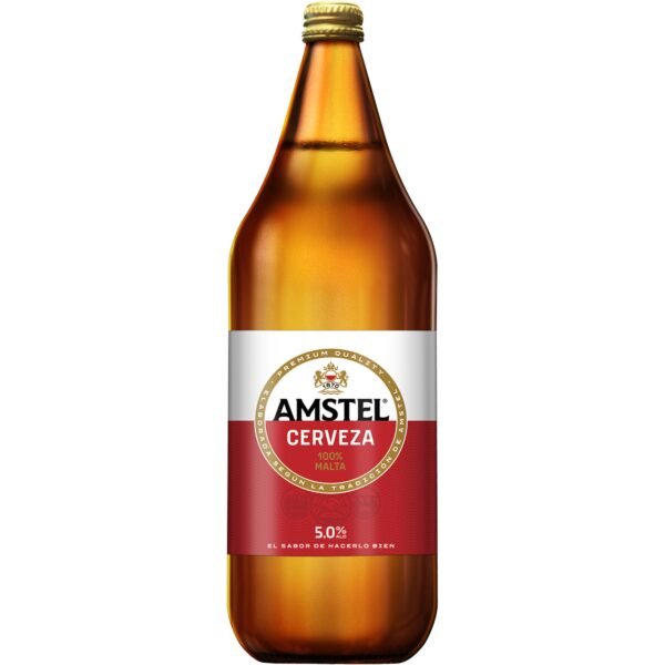 Cerveza Amstel rubia 100% Malta botella 1L